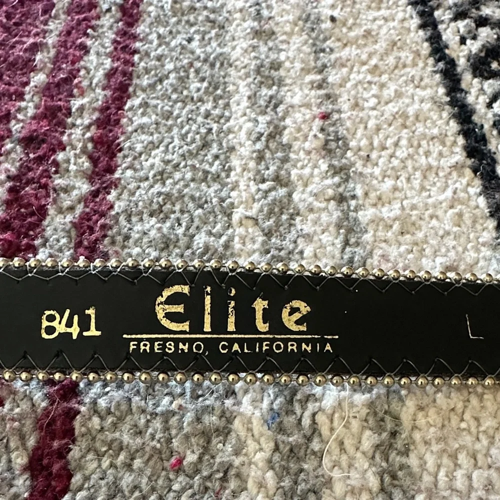 Elite, Fresno California Silver and Crystal Rhinestone Embellished Belt Size L - Picture 4 of 9
